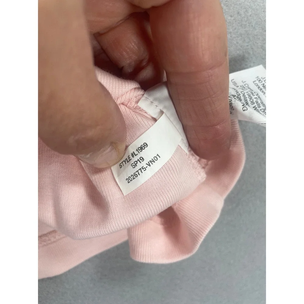 J. Crew Womens Tank Top Light Pink Cotton Scoop Neck Size M